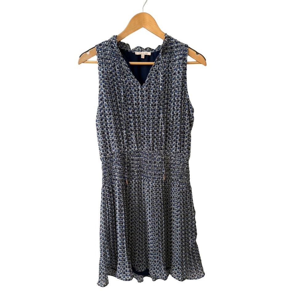 "Skies Are Blue"  Knee Length Sleeveless Dress Waist Tie Womens‎ Size M